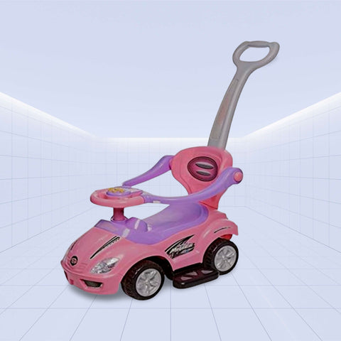 Kids Ride Push Car Kids Ride Push Car Kids Ride Push Car Kids Ride-On Push Car 3 In 1 Toddler Wagon Outdoor Stroller (PINK)