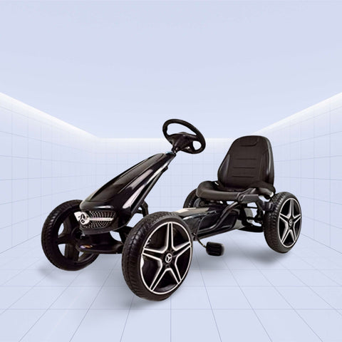 Kids Ride On Mercedes Benz Pedal Go Kart (BLACK)
