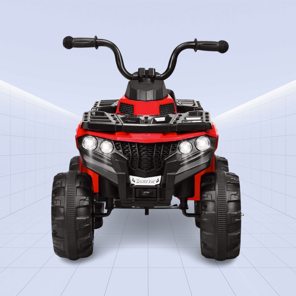 Kids' Electric Ride-On Quad Bike - 12V Battery Powered ATV for Young Adventurers (Red)