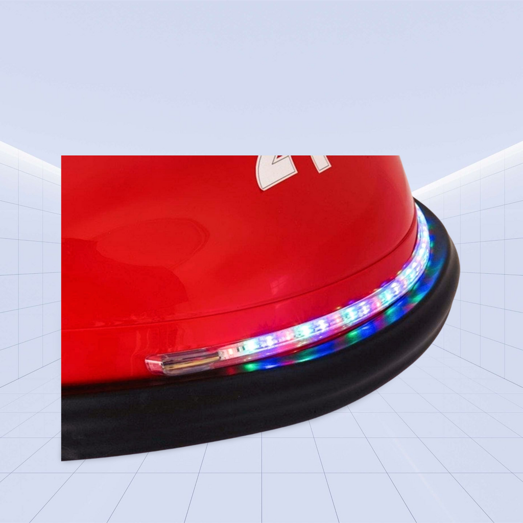Deluxe 360° Spinning Kids Bumper Car with Remote Control | Fun, Safe, and Engaging Ride-On Toy (Red)