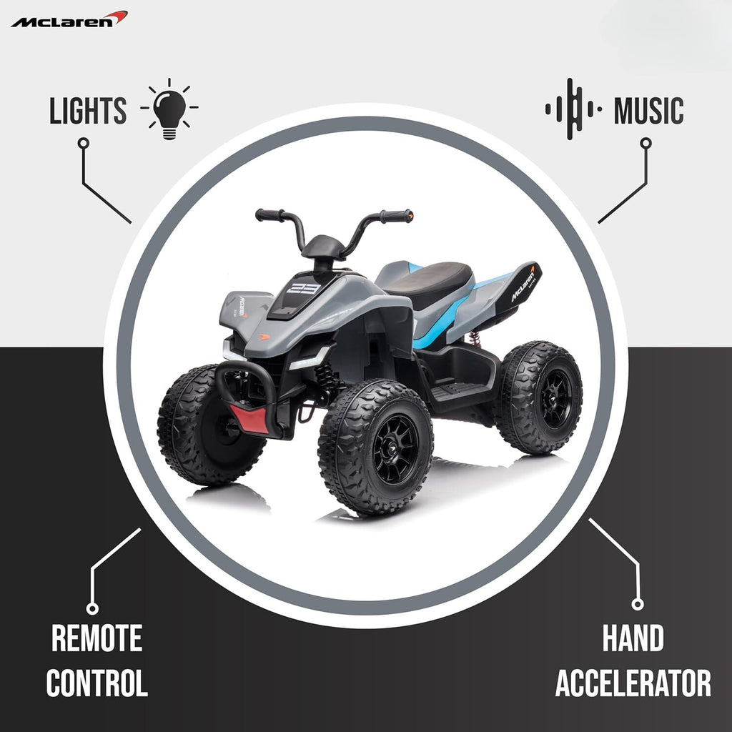 McLaren-Inspired Kids' Electric Ride-On Quad Bike – The Perfect Blend of Style and Fun (Blue)