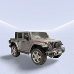 Jeep Wrangler Rubicon 12V Kids Ride-On Car – The Ultimate Off-Road Adventure Vehicle for Young Explorers (Grey)