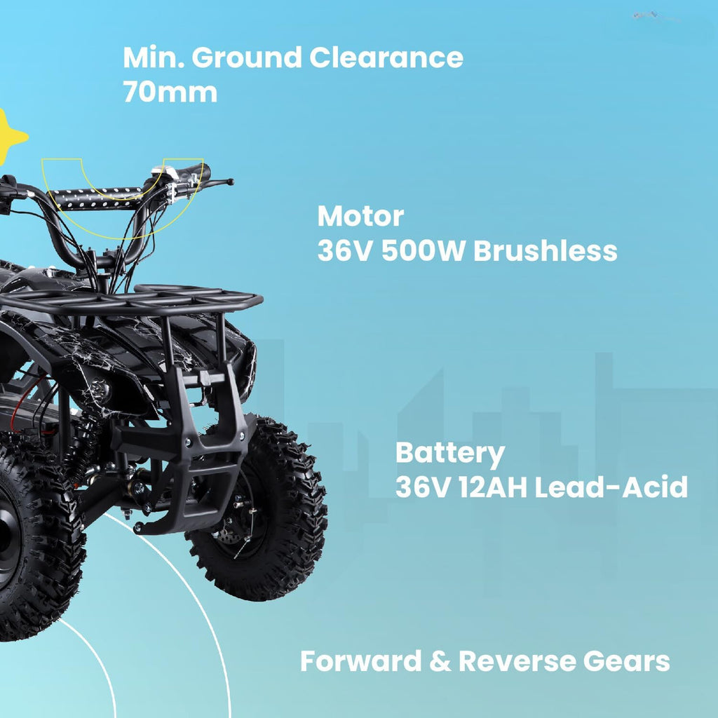 High-Performance Kids' Electric Ride-On Quad Bike – The Ultimate Adventure Companion (Orange)