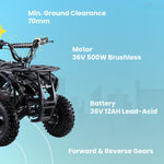 High-Performance Kids' Electric Ride-On Quad Bike – The Ultimate Adventure Companion (Orange)