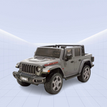 Jeep Wrangler Rubicon 12V Kids Ride-On Car – The Ultimate Off-Road Adventure Vehicle for Young Explorers (Grey)