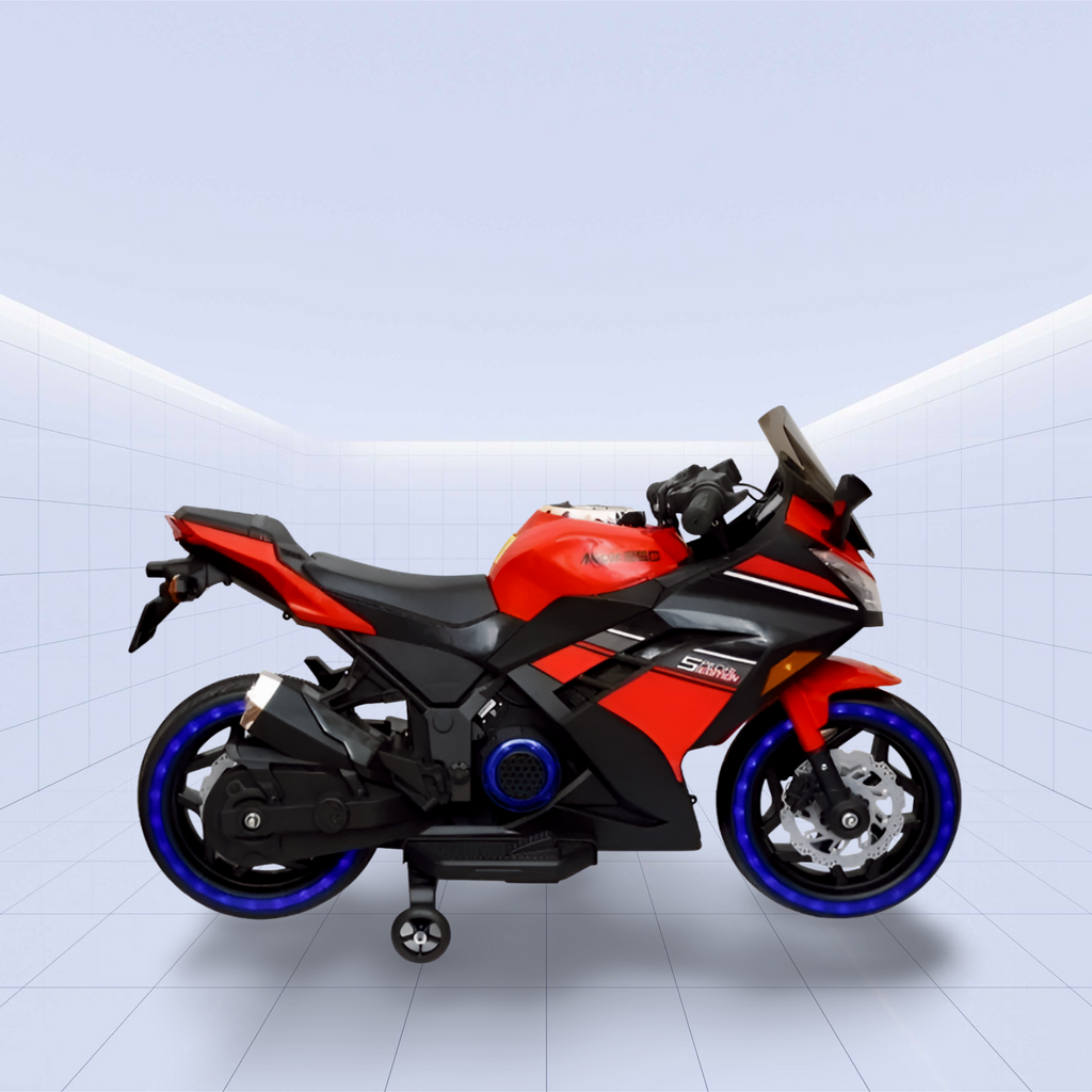 The Ultimate Electric Kids Motorcycle – Unleash Adventure with the High-Performance Ride-On Bike (Red)