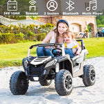 24V 4-Wheel Drive Ride-On Off-Road Vehicle for Kids: The Ultimate Driving Adventure (White)