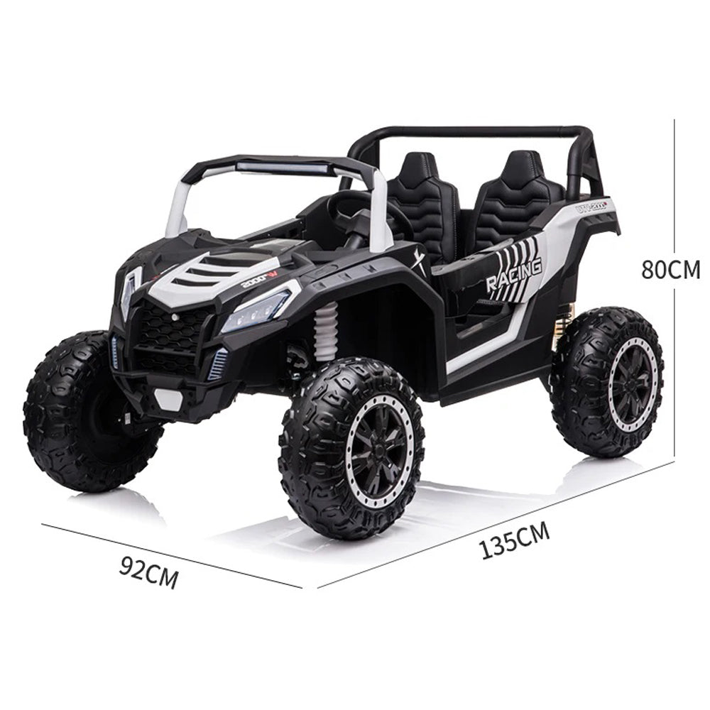 24V 4-Wheel Drive Ride-On Off-Road Vehicle for Kids: The Ultimate Driving Adventure (White)