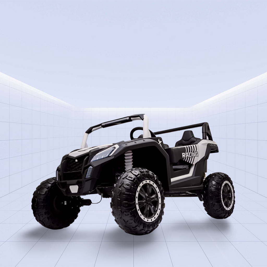 24V 4-Wheel Drive Ride-On Off-Road Vehicle for Kids: The Ultimate Driving Adventure (White)