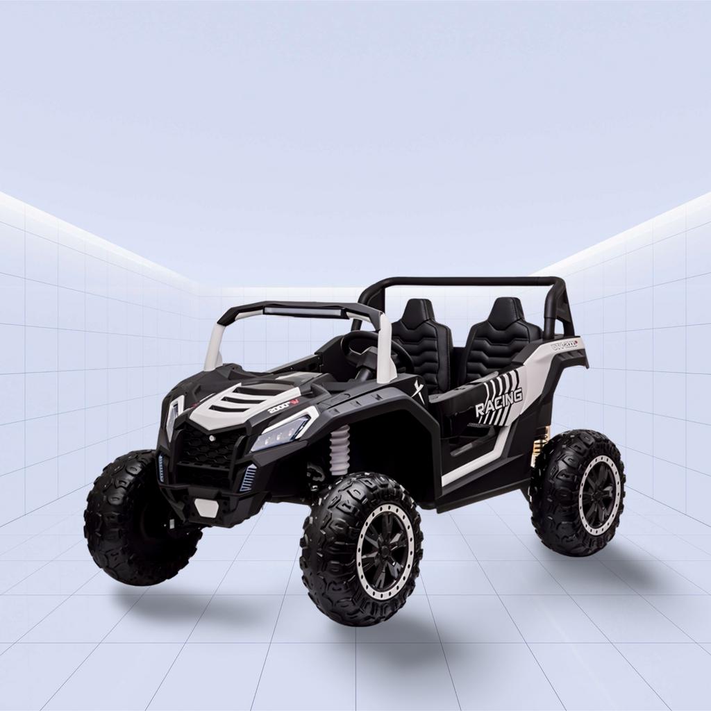 24V 4-Wheel Drive Ride-On Off-Road Vehicle for Kids: The Ultimate Driving Adventure (White)