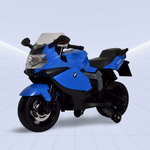 Licensed BMW K1300 S Kids Electric Ride-On Motorcycle with Realistic Features (Blue)