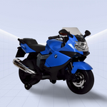 Licensed BMW K1300 S Kids Electric Ride-On Motorcycle with Realistic Features (Blue)