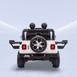 Jeep Wrangler Rubicon Kids Ride-On Car - 12V Electric Toy with 4 Motors (White)