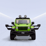 Jeep Wrangler Rubicon Kids Ride-On Car - 12V Electric Toy with 4 Motors (Green)