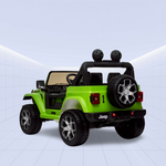 Jeep Wrangler Rubicon Kids Ride-On Car - 12V Electric Toy with 4 Motors (Green)