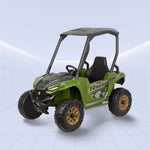 Newest YAMAHA Wolverine X2 Big Power For 2-6 Years Children 12 Volt 4 Wheels Utv Two-seater Children Ride On Car (GREEN)