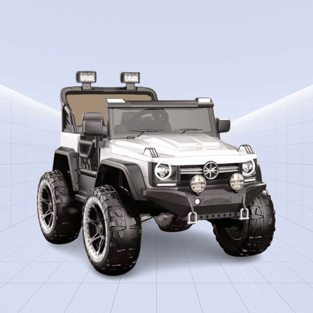 12V High Quality 2 Seater Electric Car Kids Off Road Big Battery Children Baby Toy Car Ride On Car For Kids(WHITE)