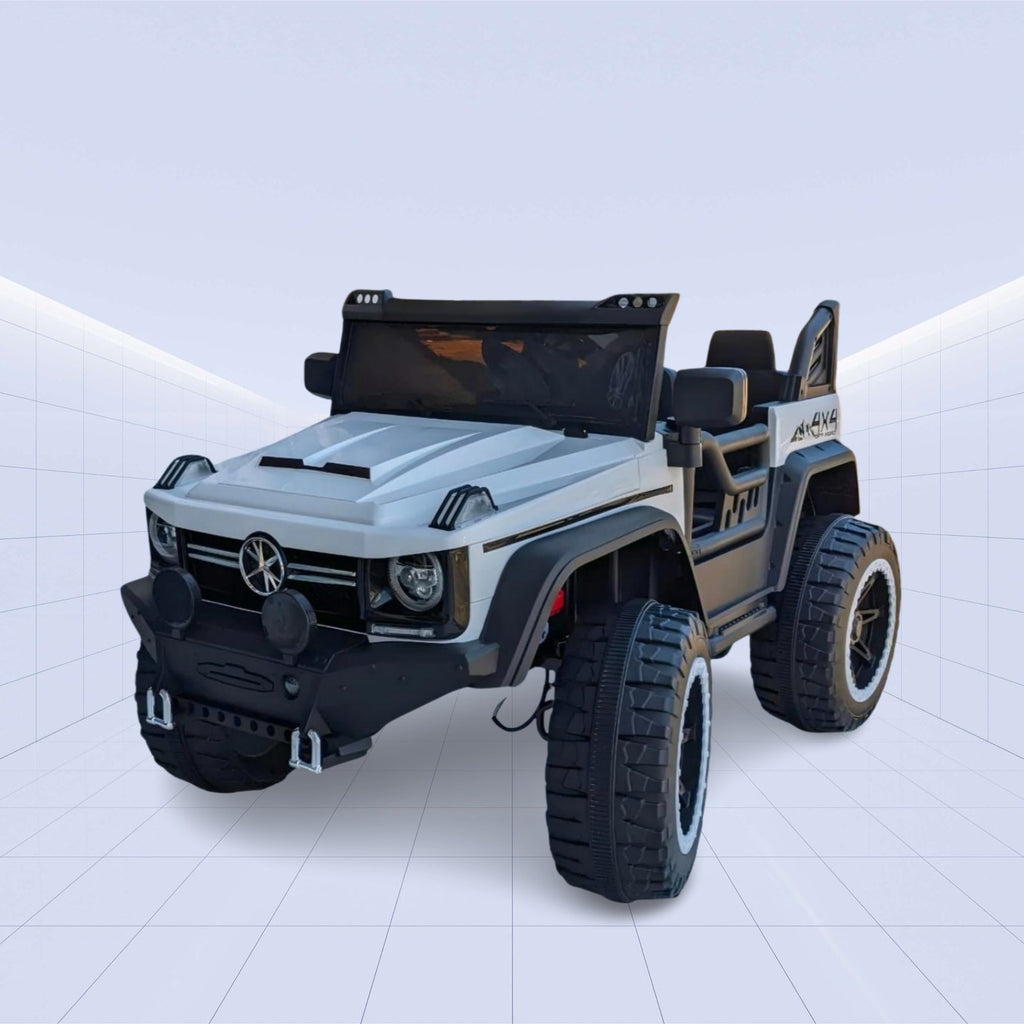 12V High Quality 2 Seater Electric Car Kids Off Road Big Battery Children Baby Toy Car Ride On Car For Kids(WHITE)