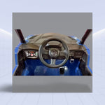 Newest YAMAHA Wolverine X2 Big Power For 2-6 Years Children 12 Volt 4 Wheels Utv Two-seater Children Ride On Car (BLUE)