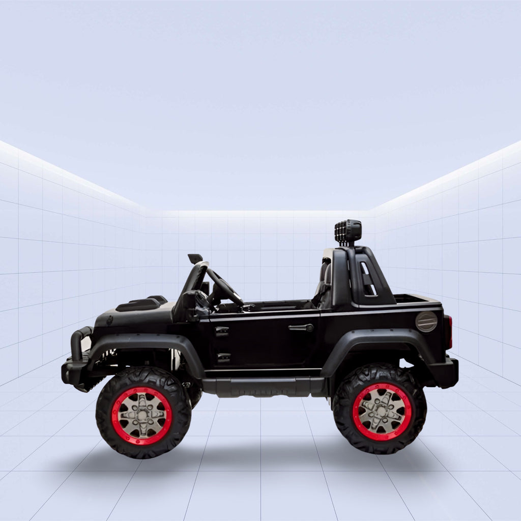 12V "Mighty Mini Hauler: Electric Farm Truck",Ride on for Kids (BLACK)