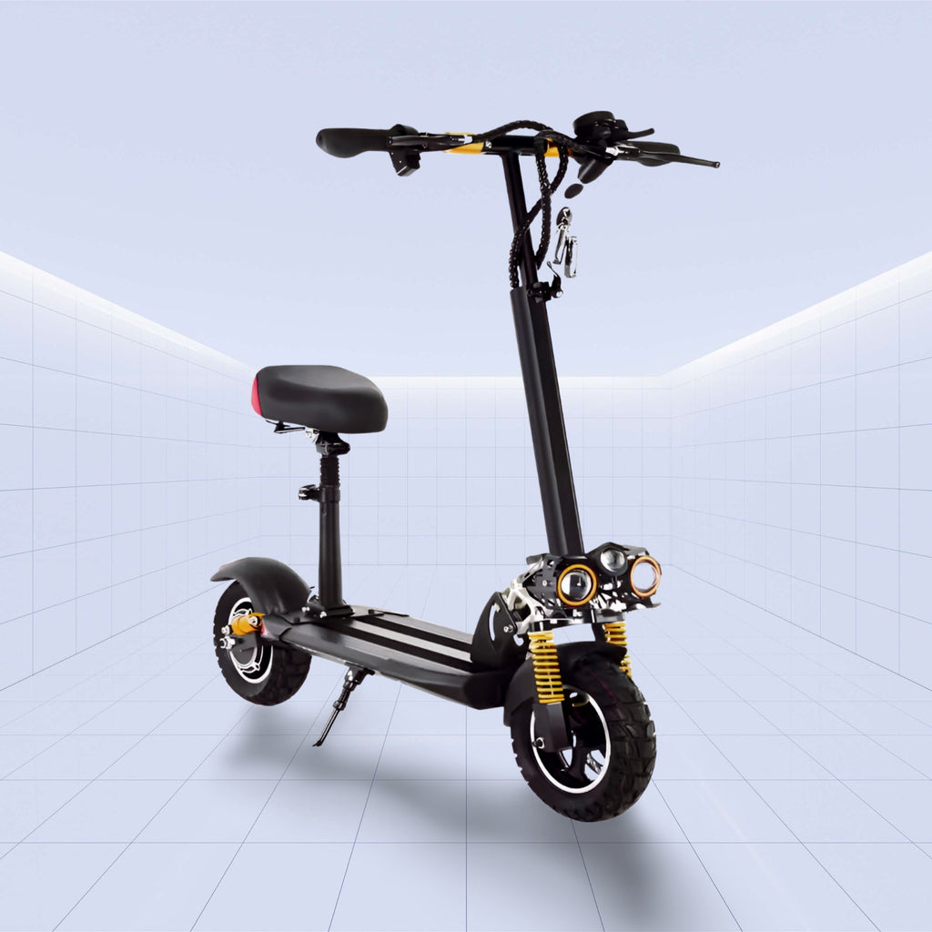High-Performance 11-Inch Off-Road Electric Scooter with Dual Motor and Foldable Design 48V (BLACK)