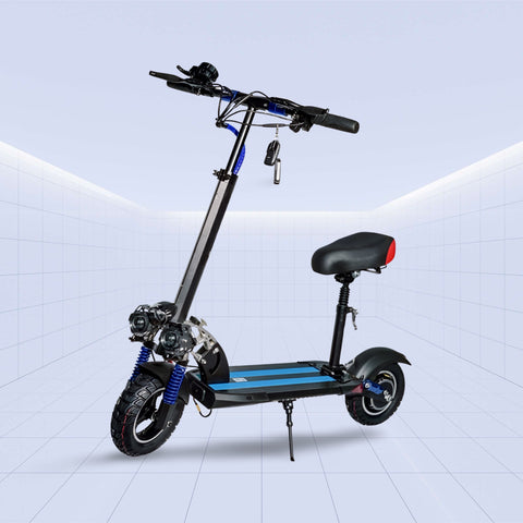 High-Performance 11-Inch Off-Road Electric Scooter with Dual Motor and Foldable Design 48V (BLUE)