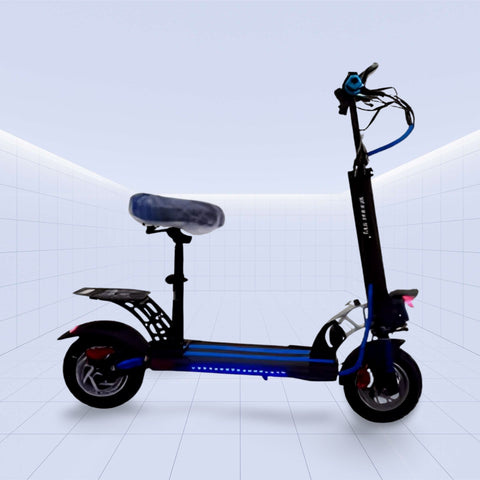 High-Performance 11-Inch Off-Road Electric Scooter with Dual Motor and Foldable Design 48V (BLUE)