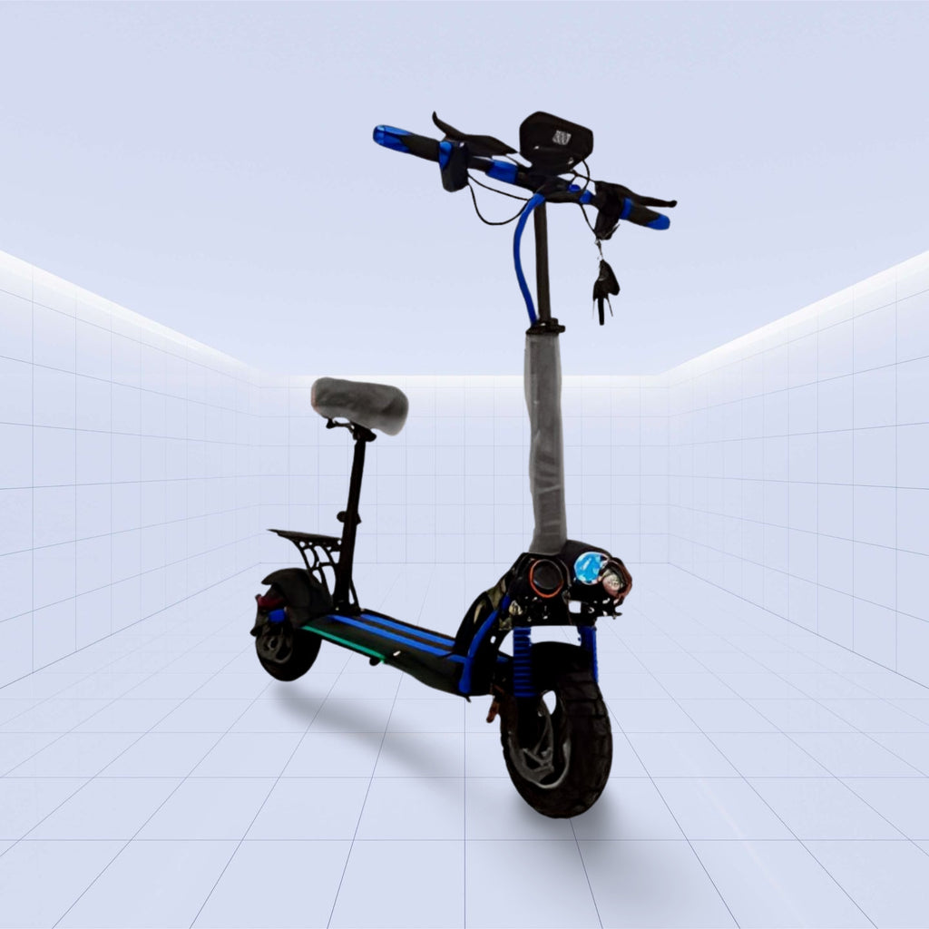 High-Performance 11-Inch Off-Road Electric Scooter with Dual Motor and Foldable Design 48V (BLUE)
