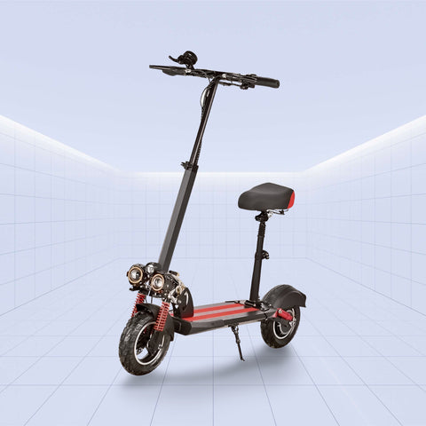 High-Performance 11-Inch Off-Road Electric Scooter with Dual Motor and Foldable Design 48V (RED)