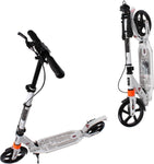Lightweight Foldable Kids' Kick Scooter with Adjustable Handlebar (WHITE)