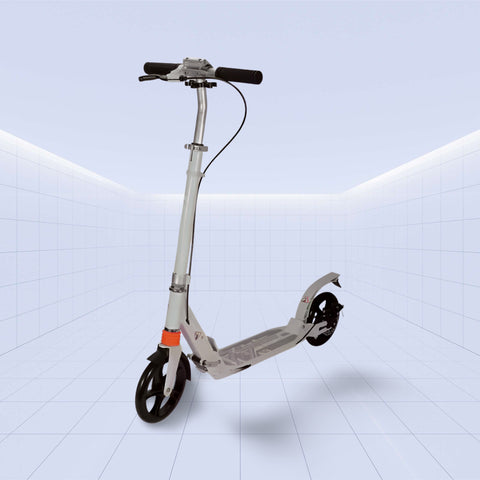 Lightweight Foldable Kids' Kick Scooter with Adjustable Handlebar (WHITE)