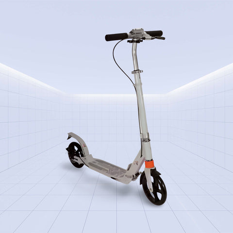 Lightweight Foldable Kids' Kick Scooter with Adjustable Handlebar (WHITE)