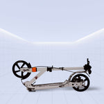 Lightweight Foldable Kids' Kick Scooter with Adjustable Handlebar (WHITE)