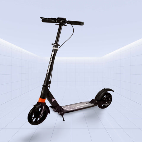 Lightweight Foldable Kids' Kick Scooter with Adjustable Handlebar (BLACK)