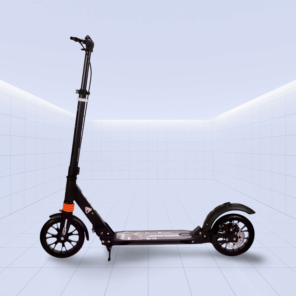 Lightweight Foldable Kids' Kick Scooter with Adjustable Handlebar (BLACK)