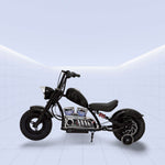 Realistic Electric Chopper Motorcycle for Kids with Comfortable Seating and Dual Motors 36V(BLACK)