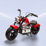 Realistic Electric Chopper Motorcycle for Kids with Comfortable Seating and Dual Motors 36V(RED)