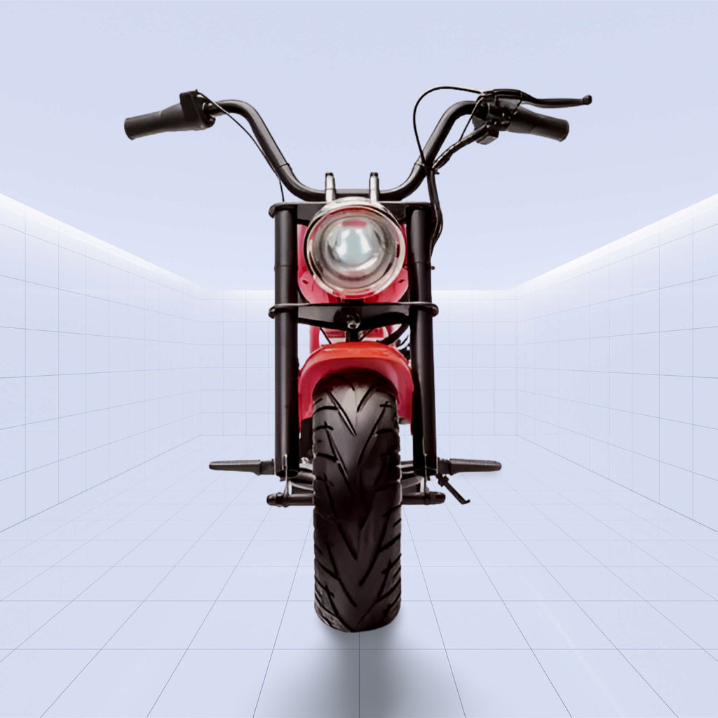 Realistic Electric Chopper Motorcycle for Kids with Comfortable Seating and Dual Motors 36V(RED)