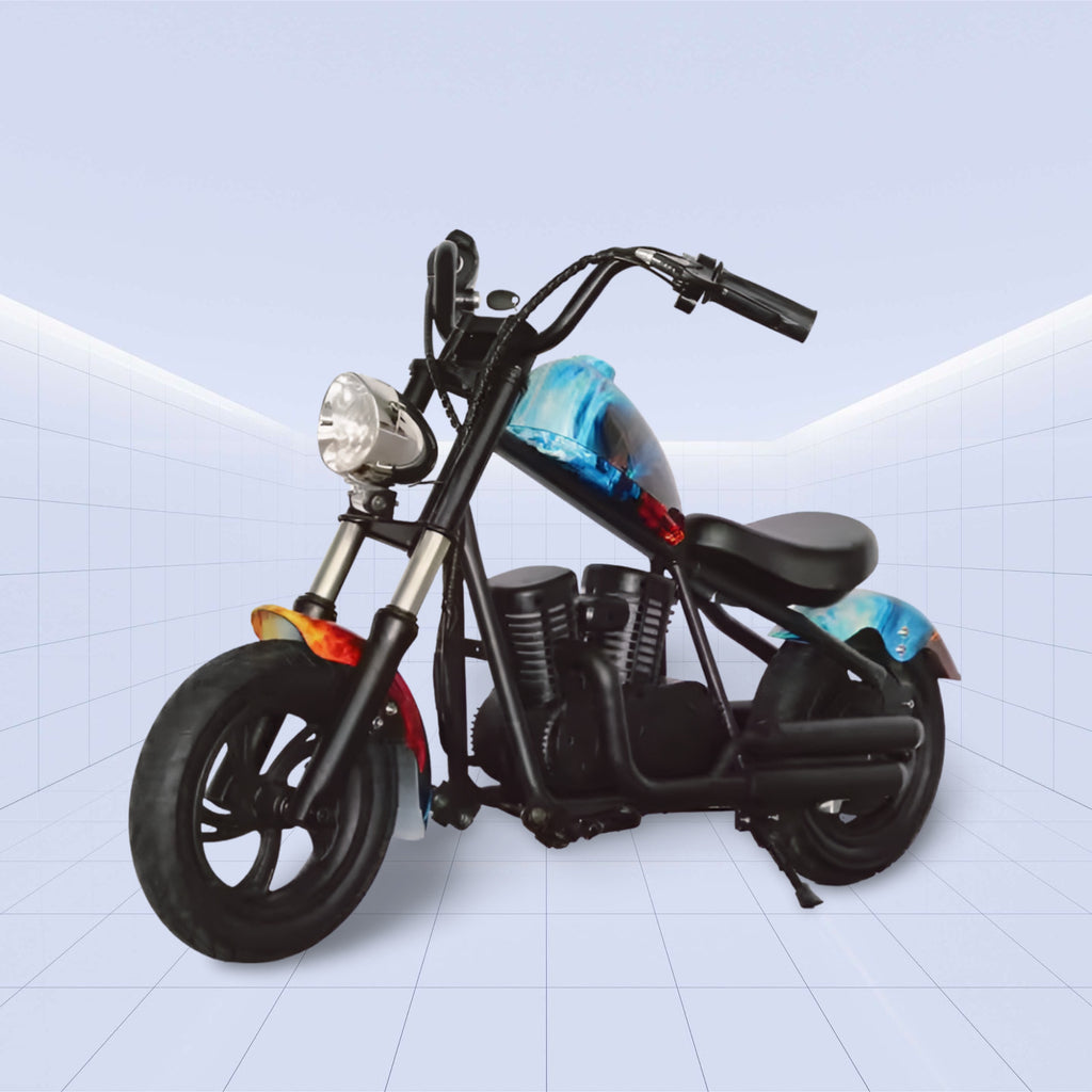 24V Retro-Styled 24V Kids Electric Chopper Bike with Powerful 180W