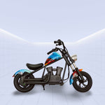 24V Retro-Styled 24V Kids Electric Chopper Bike with Powerful 180W Motor (BLUE)