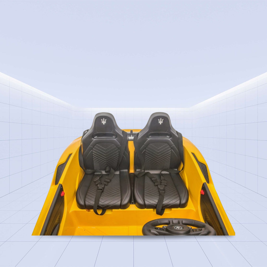 24V "Official Licensed Maserati  Electric Ride-On – Power, Style, and Fun Combined" (YELLOW)