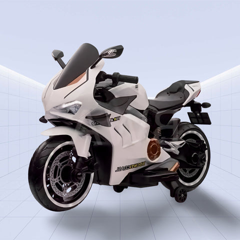 12V Durable and Thrilling Kids Electric Bike – A Must-Have Toy (WHITE)