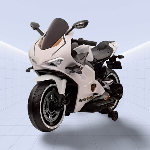 12V Durable and Thrilling Kids Electric Bike – A Must-Have Toy (WHITE)