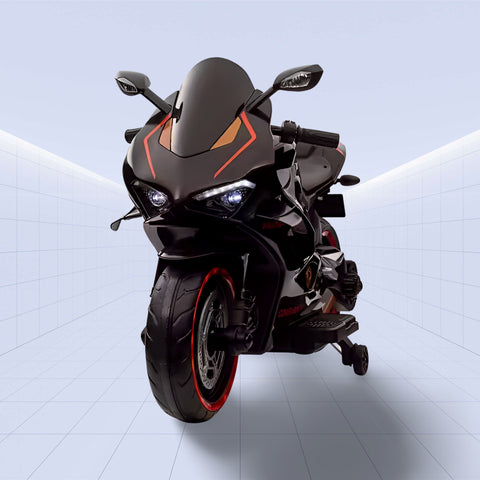24V High-Performance Electric Sports Bike for Kids – Fun and Stylish (BLACK)