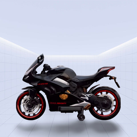 24V High-Performance Electric Sports Bike for Kids – Fun and Stylish (BLACK)
