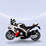 24V Innovative Ride-On Motorcycle for Kids – Perfect Outdoor Fun Gift (WHITE)