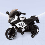 Future Rider 12V Kids Motorcycle – Experience the Road Like a Pro! (WHITE)