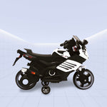 Future Rider 12V Kids Motorcycle – Experience the Road Like a Pro! (WHITE)
