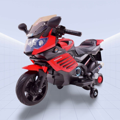 Future Rider 12V Kids Motorcycle – Experience the Road Like a Pro! (RED)
