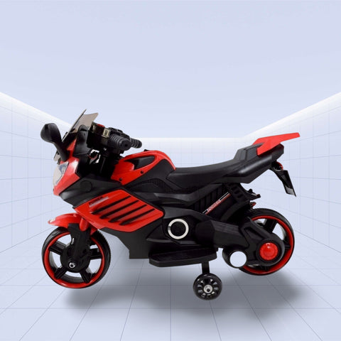Future Rider 12V Kids Motorcycle – Experience the Road Like a Pro! (RED)